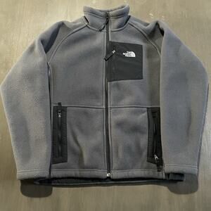 The North Face Kids Size Large 14/16 Jacket Full Zip Gray Fleece Lined Youth